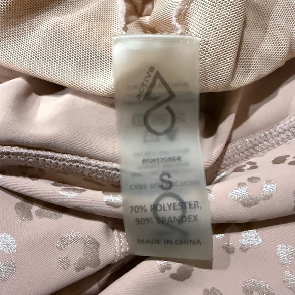 Activa Blush Leggings with Cream/Gold Accents - Picture 9 of 9